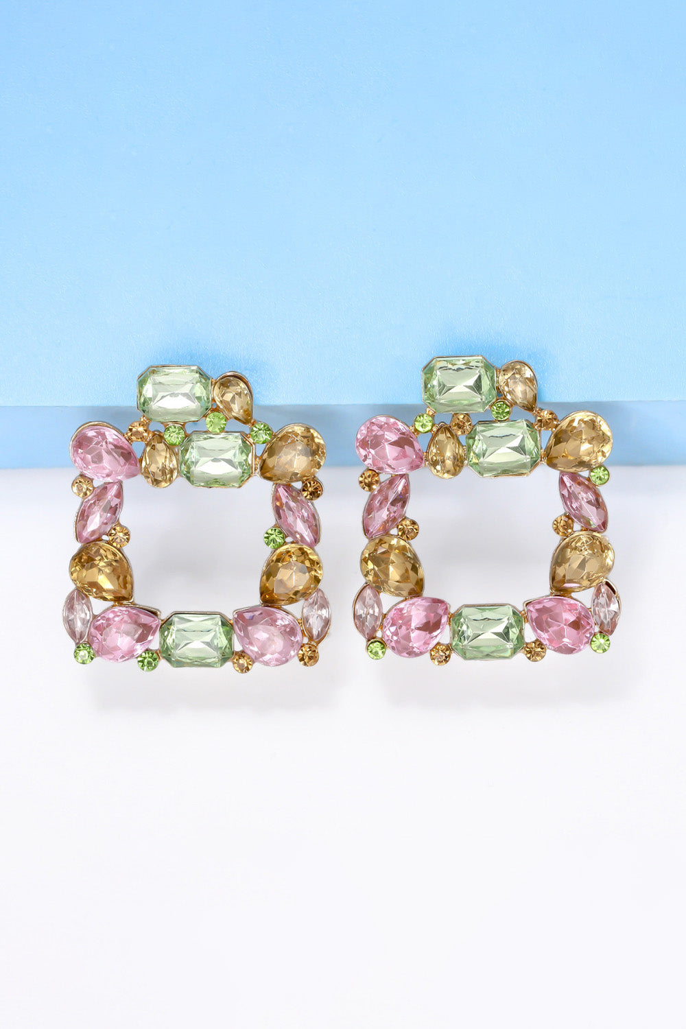 Melody Double Square Earrings (currently on back order)